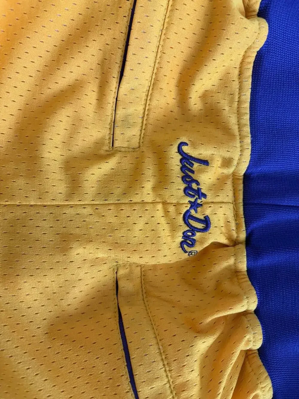 Just Don Los Angeles Lakers 1996-97 NBA Basketball Shorts READ